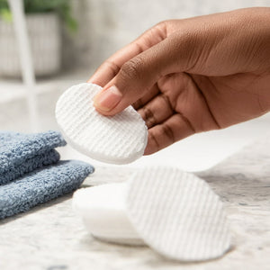 Cotton Rounds, Makeup Cotton Pads, Dia.12cm, Soft for Most Skin Types, 100pcs/bag, 993965