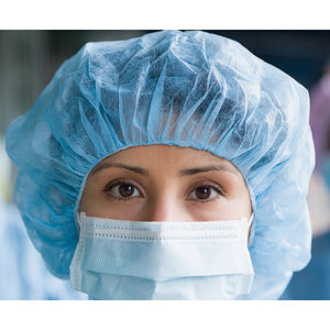 NuMedical Nurse Bouffant Caps 24"(61cm), 100pcs, 992172