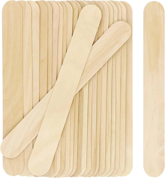 Disposable Wooden Wax Applicators, Large, 150mm L x 18mm W, Non-Sterile, 100/box, 993756