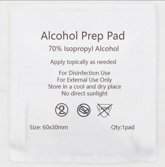 75% Alcohol Prep Pad Sterile, Medium, Pack of 200, 991848