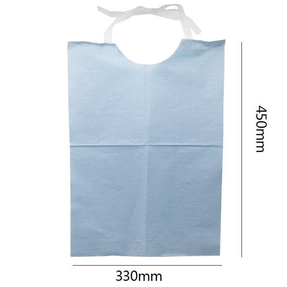 NuMedical Tieon Dental Bibs, 45cm x 33cm, 500pcs/case, 990343, 990344, 990346, 990347