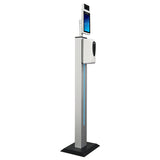 8" Touchless Standing Automatic Face Recognition and Digitial Temperature with Disinfectant, 997955