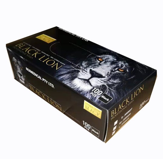 Black Lion Nitrile Examination Glove, 100pcs/box, 990027 - 990029