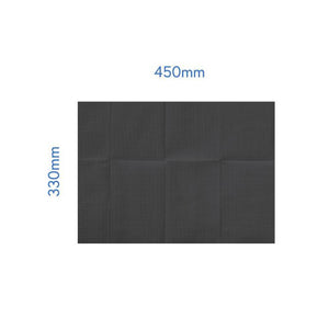 3Ply (2ply Tissue+Poly) Black Bibs, 500pcs/box, 990175