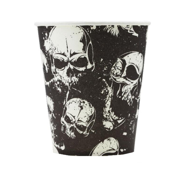 Skull Paper Cup, 990425, 150ml, 1000pcs/box