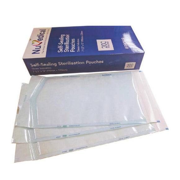 Self-Sealing Sterilisation Pouches, 70mm x 230mm, 990619 & 990619L, $5.55/BOX