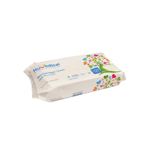 Recycled Paper Towels - C Fold, 200pcs x 30bags/case, 992736